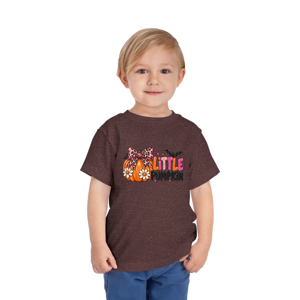 Little Pumpkin Bow Girls Toddler Halloween Shirt | Cozy Chaos Kid 🎃🎀💕