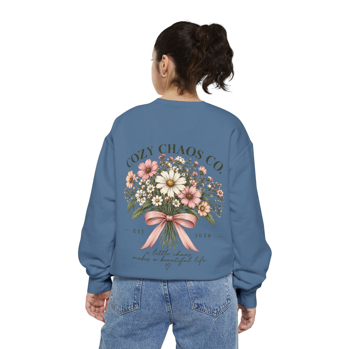 Cozy Chaos Co. Vintage Wildflower Sweatshirt 🤍