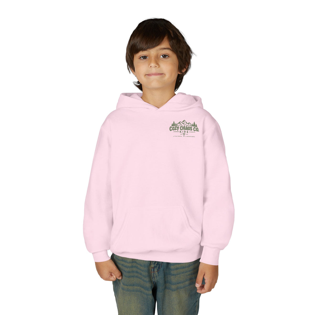 Maine Grown Kids Sweatshirt – Cozy Outdoor Pine Tree & Sunset Crewneck