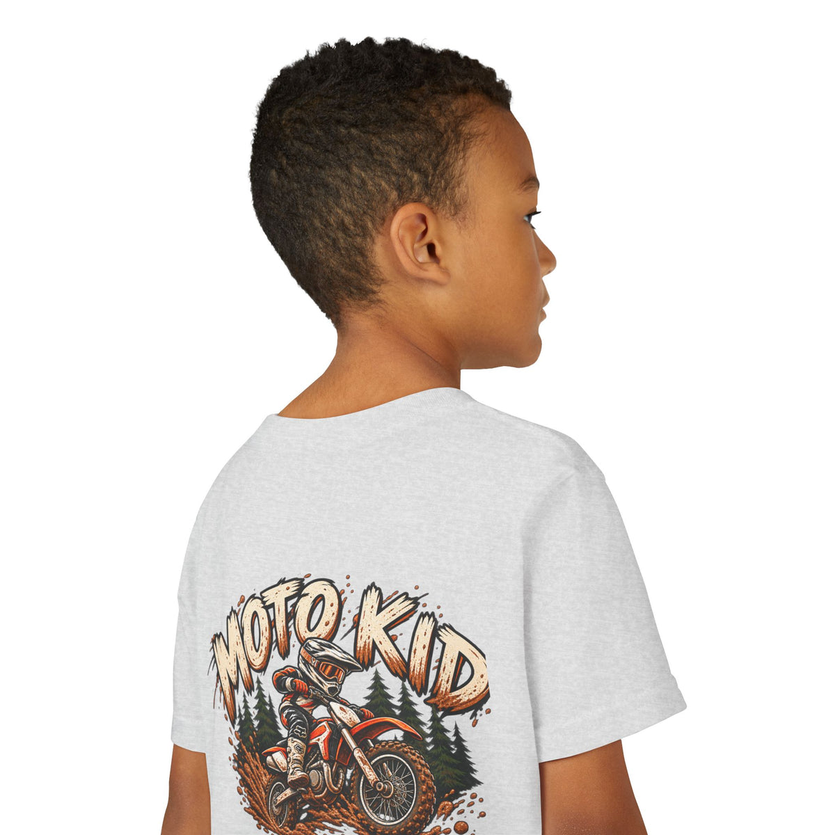 Moto Kid Motocross Tee | Dirt Bike Racing Kids Shirt | Cozy Chaos Co. 🏁🏍️⚡