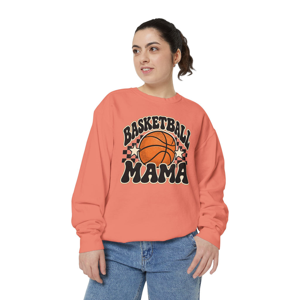 Basketball Mama Retro Game Day Crewneck Sweatshirt 🏀