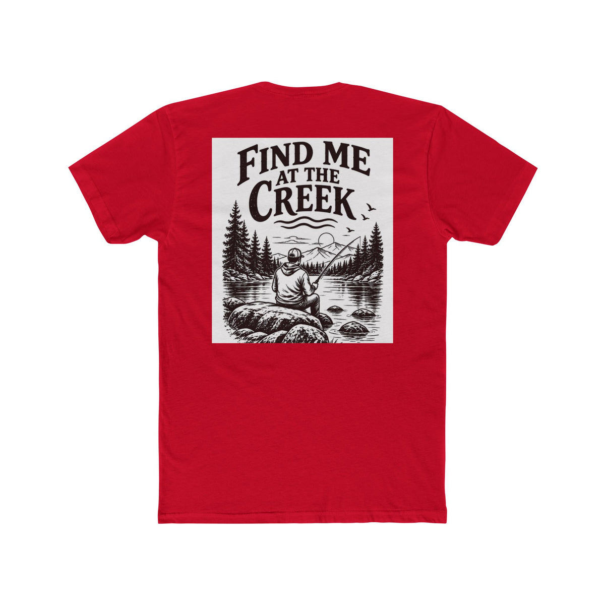 Find Me at the Creek – Men’s Fishing & Outdoors Tee | Cozy Chaos Co. 🎣🌲