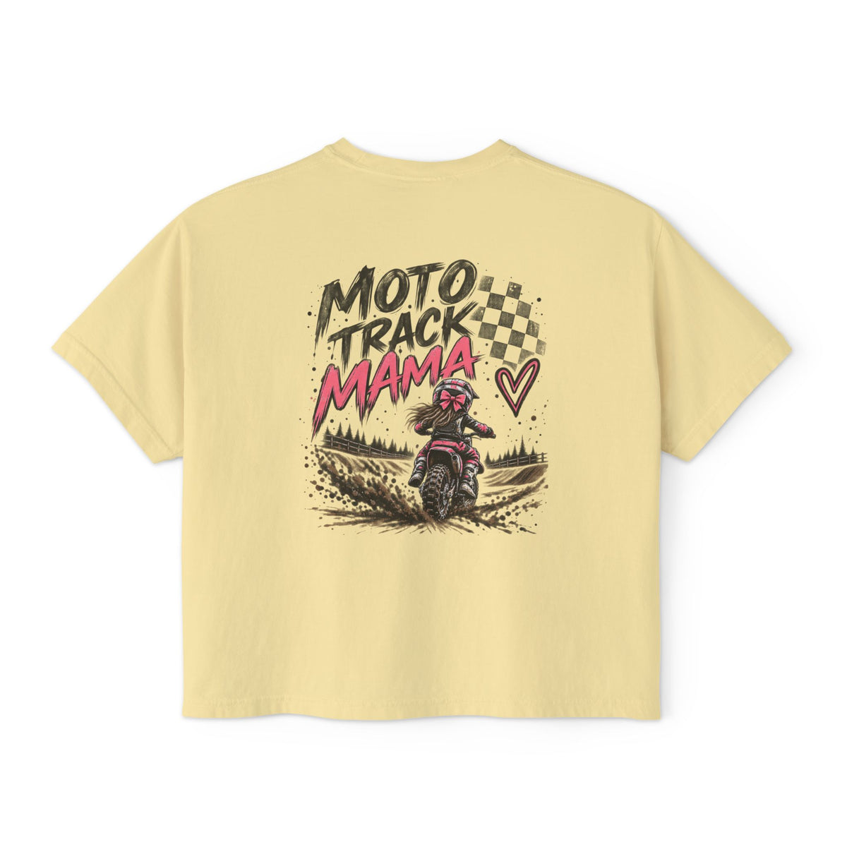 Moto Track Mama – Motocross Mom Graphic Tee 🏁💗
