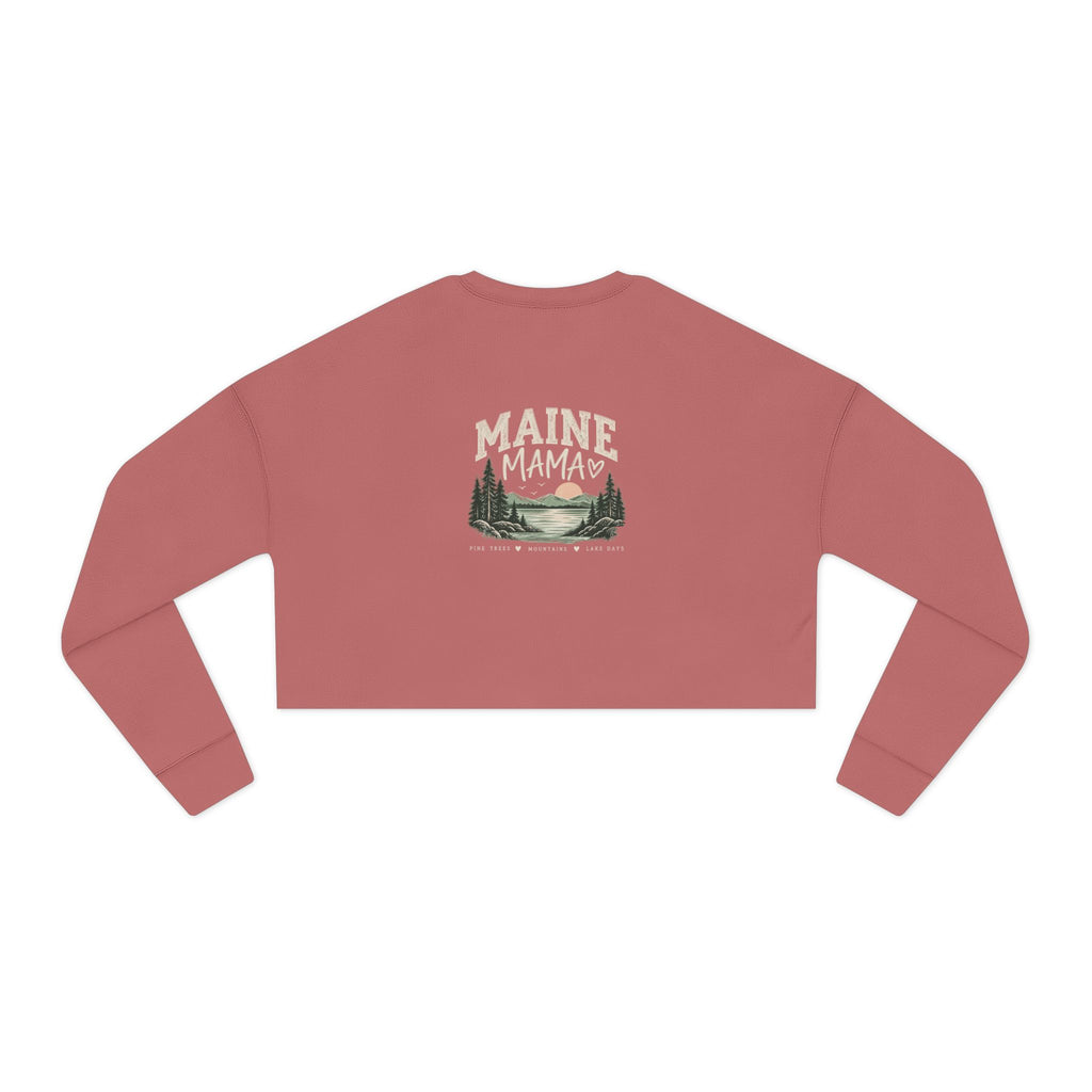Women's Maine Mama Cropped Sweatshirt