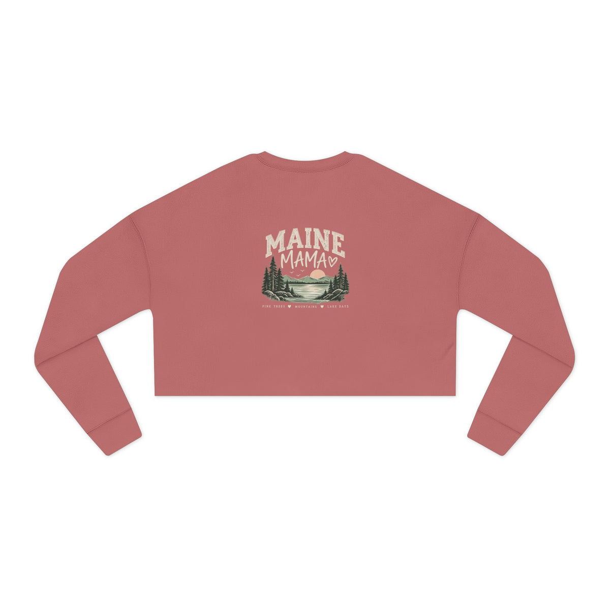 Women's Maine Mama Cropped Sweatshirt