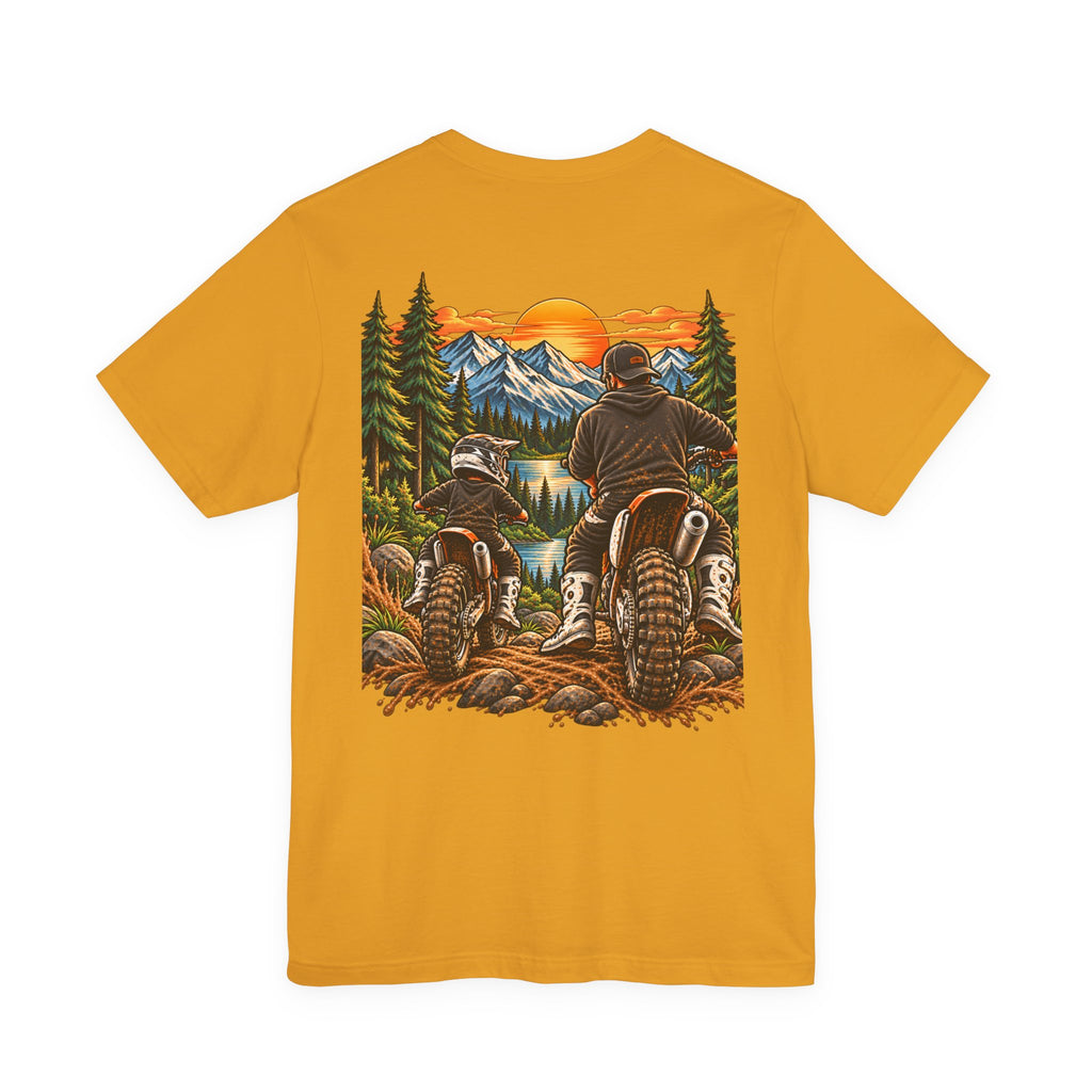 Moto Dad & Mini Adventure Tee | Father & Son Dirt Bike Shirt | Cozy Chaos Co. 🏍️🏁🌲