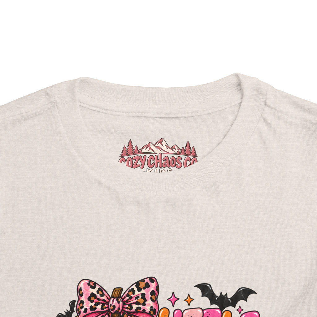 Little Pumpkin Bow Girls Toddler Halloween Shirt | Cozy Chaos Kid 🎃🎀💕
