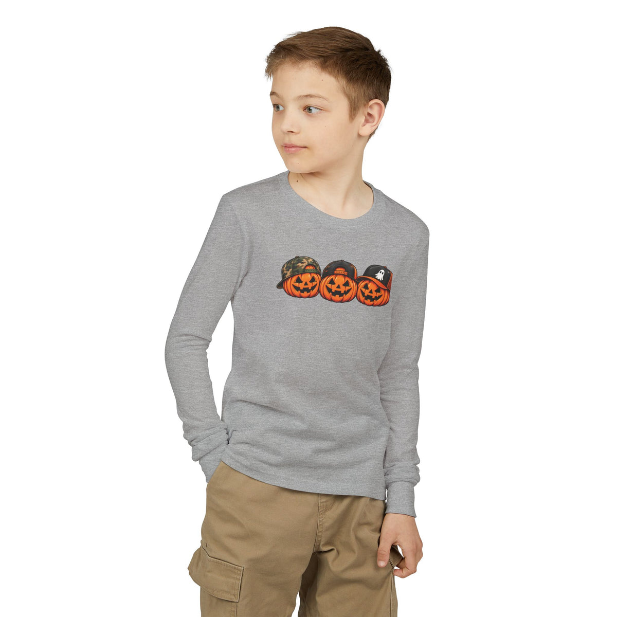 Cool Pumpkin Crew Kids Halloween Sweatshirt | Cozy Chaos Kid 🎃🧢👻