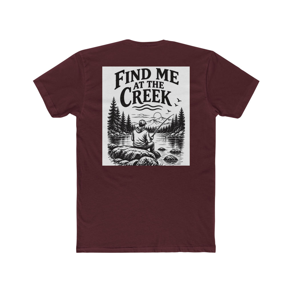Find Me at the Creek – Men’s Fishing & Outdoors Tee | Cozy Chaos Co. 🎣🌲