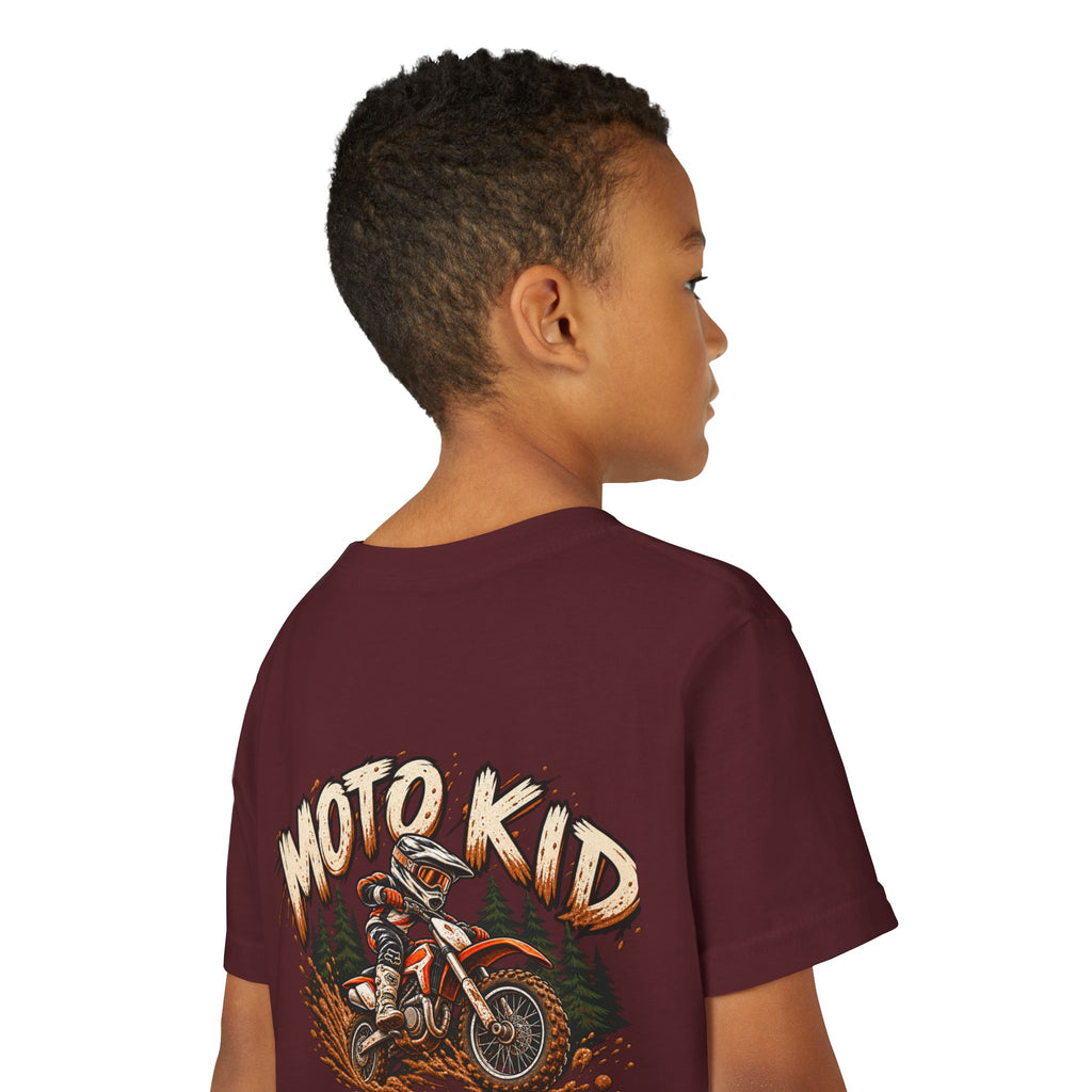 Moto Kid Motocross Tee | Dirt Bike Racing Kids Shirt | Cozy Chaos Co. 🏁🏍️⚡