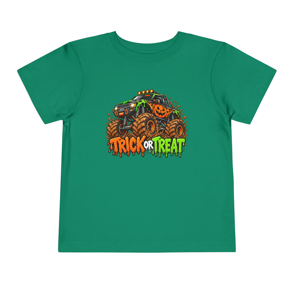 Trick or Treat Monster Truck Toddler Kids Halloween Sweatshirt | Cozy Chaos Kid 🎃🏁👻