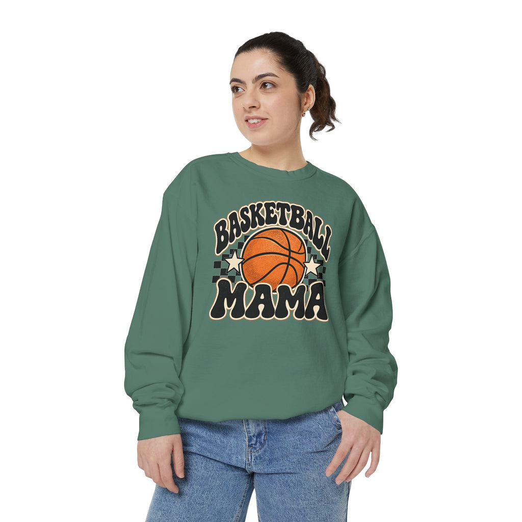 Basketball Mama Retro Game Day Crewneck Sweatshirt 🏀