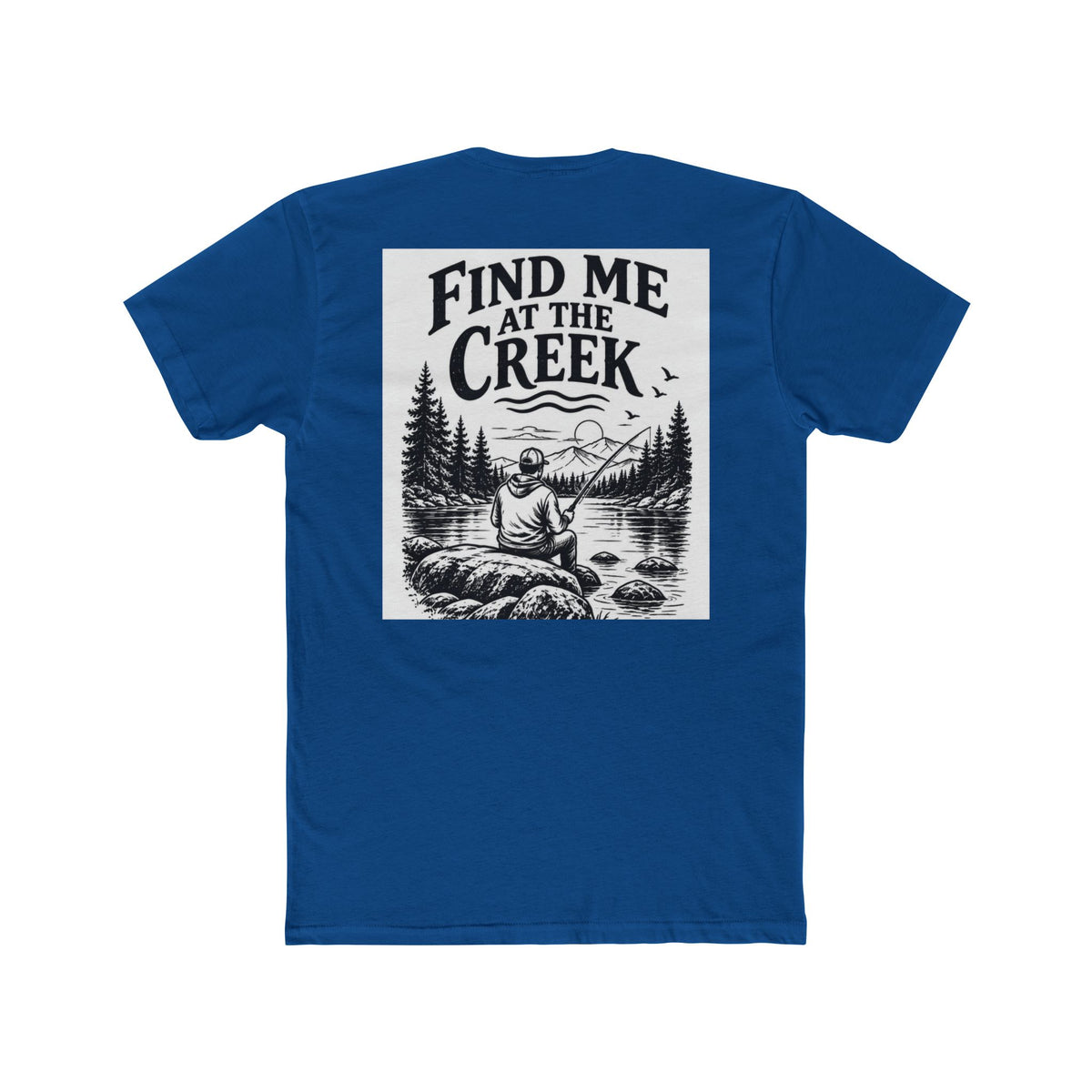 Find Me at the Creek – Men’s Fishing & Outdoors Tee | Cozy Chaos Co. 🎣🌲