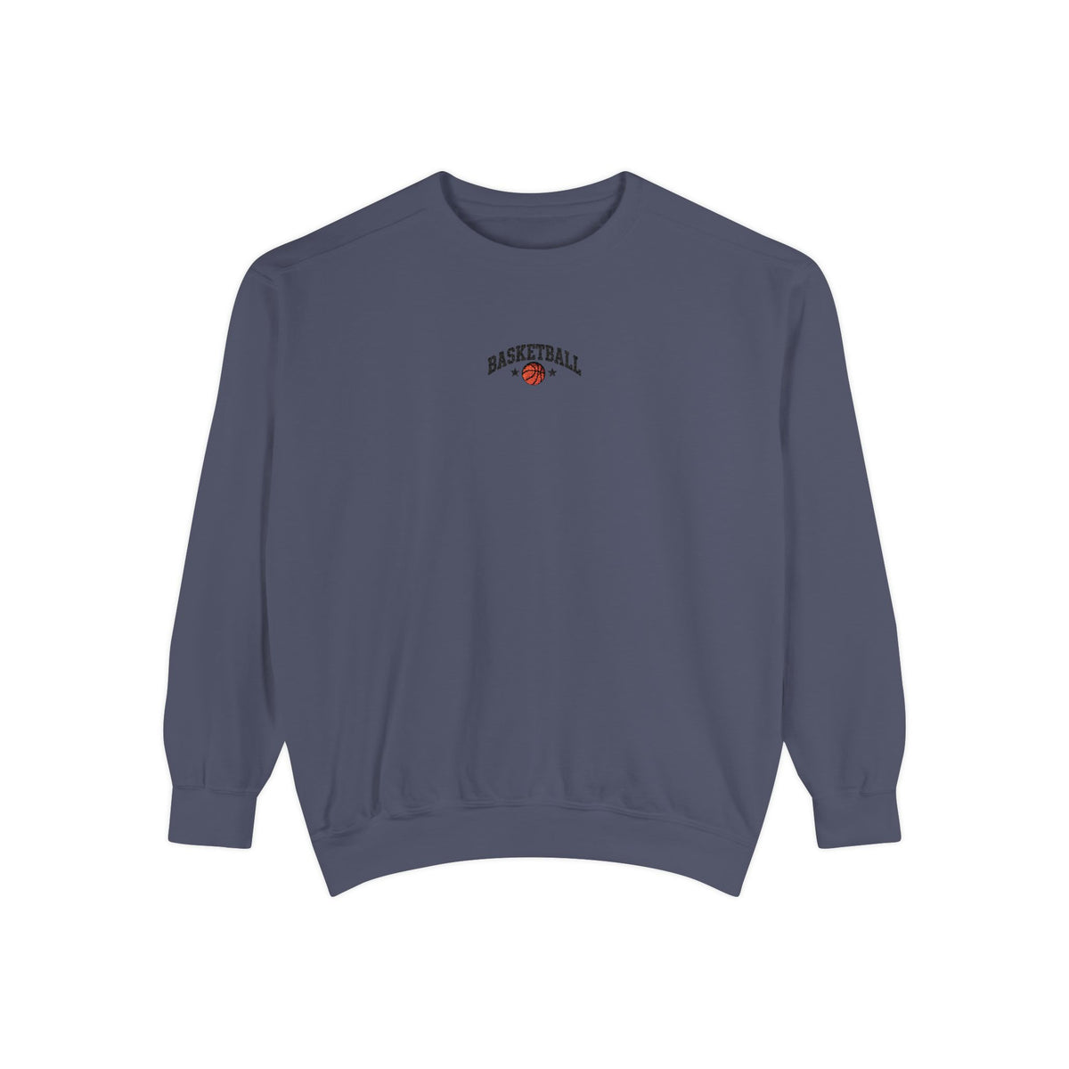 Basketball Embroidery-Look Crewneck Sweatshirt 🏀
