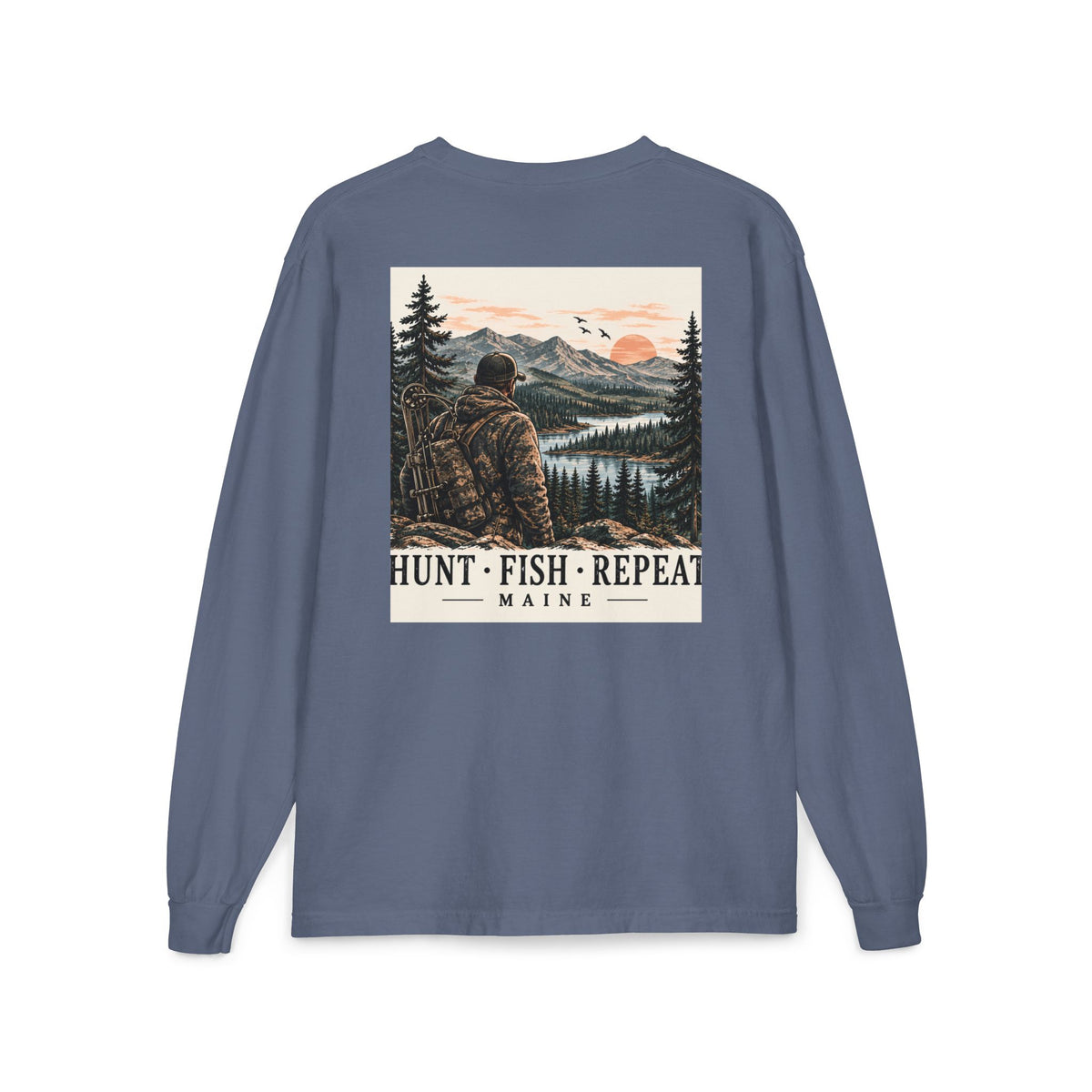 Hunt • Fish • Repeat Maine Outdoors Tee | Cozy Chaos Co.