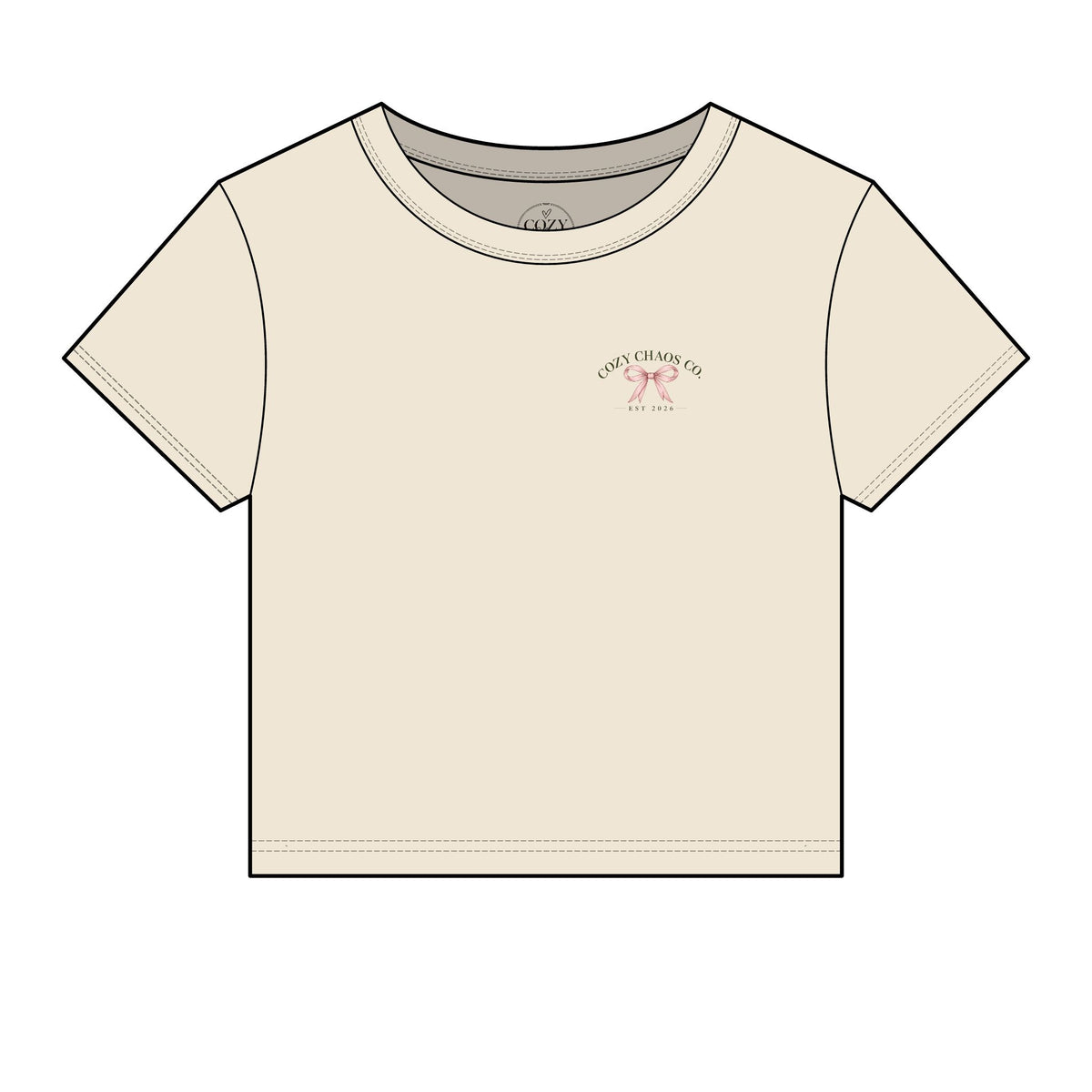 Women's Cozy Chaos Micro Rib Baby Tee