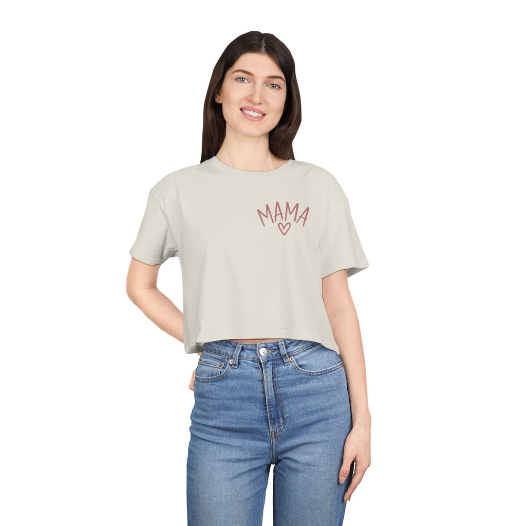 Women's Raising Babies & Building Dreams Crop Tee