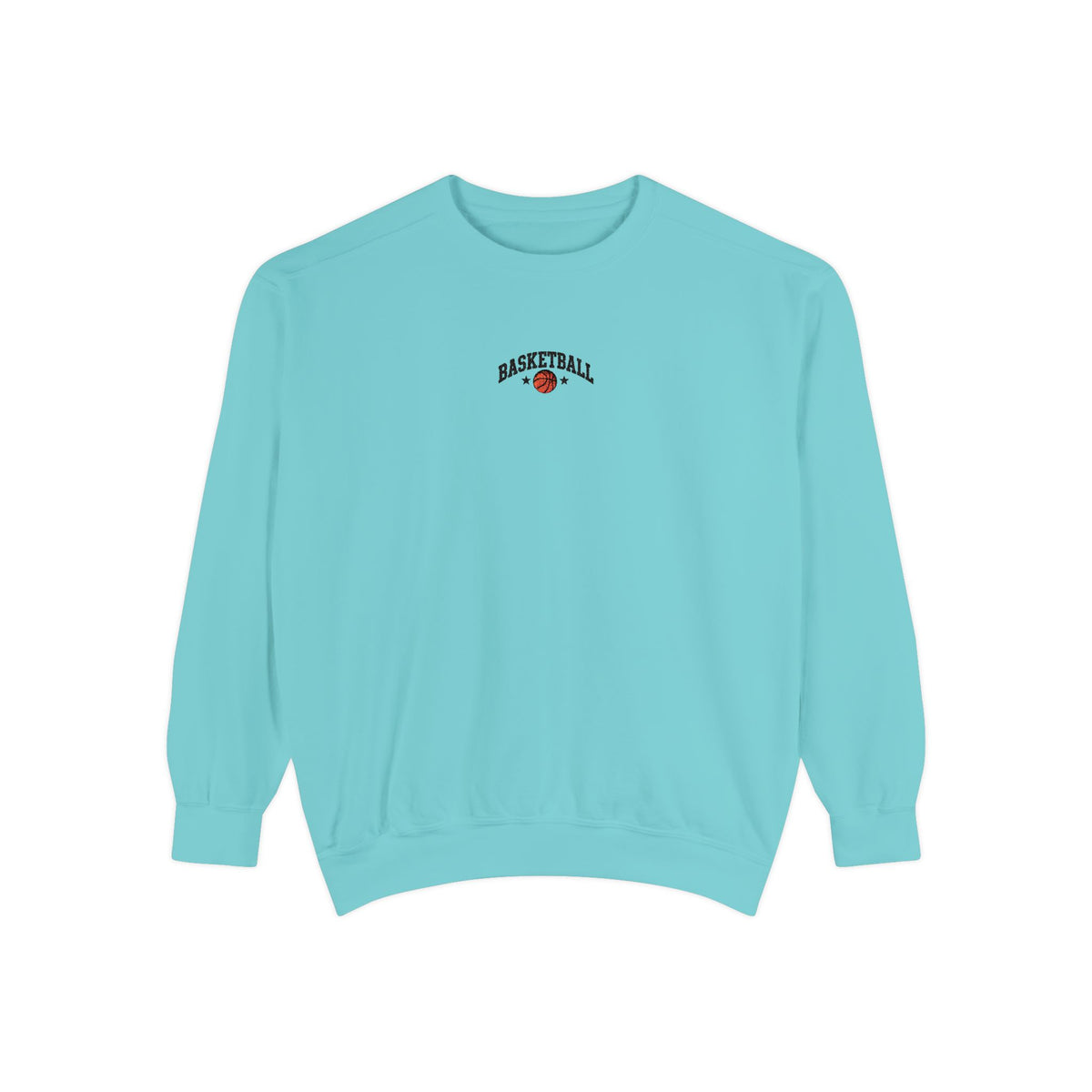 Basketball Embroidery-Look Crewneck Sweatshirt 🏀
