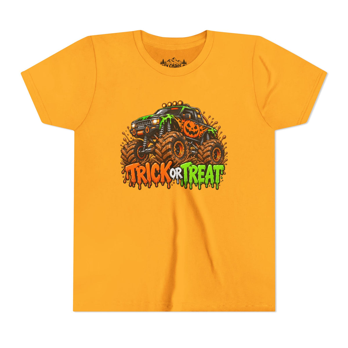 Trick or Treat Monster Truck Kids Halloween Sweatshirt | Cozy Chaos Kid 🎃🏁👻