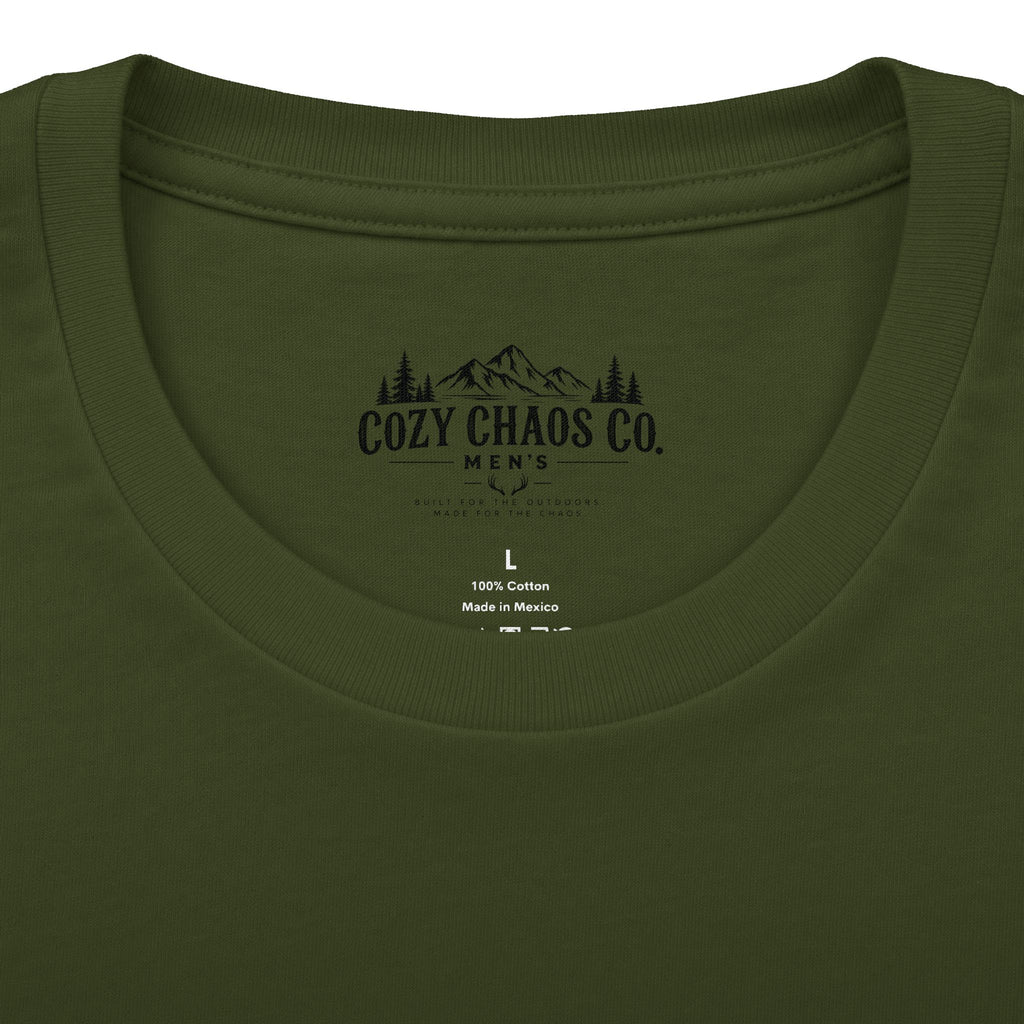 Cozy Chaos Co. Men’s Outdoors Tee – Built for the Outdoors, Made for the Chaos 🌲🏹