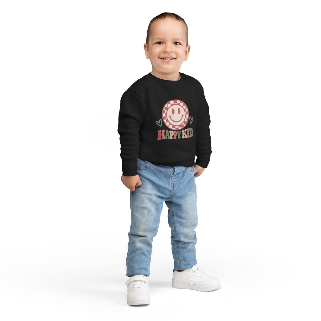 Happy Kid Toddler Sweatshirt | Cozy Chaos Co.
