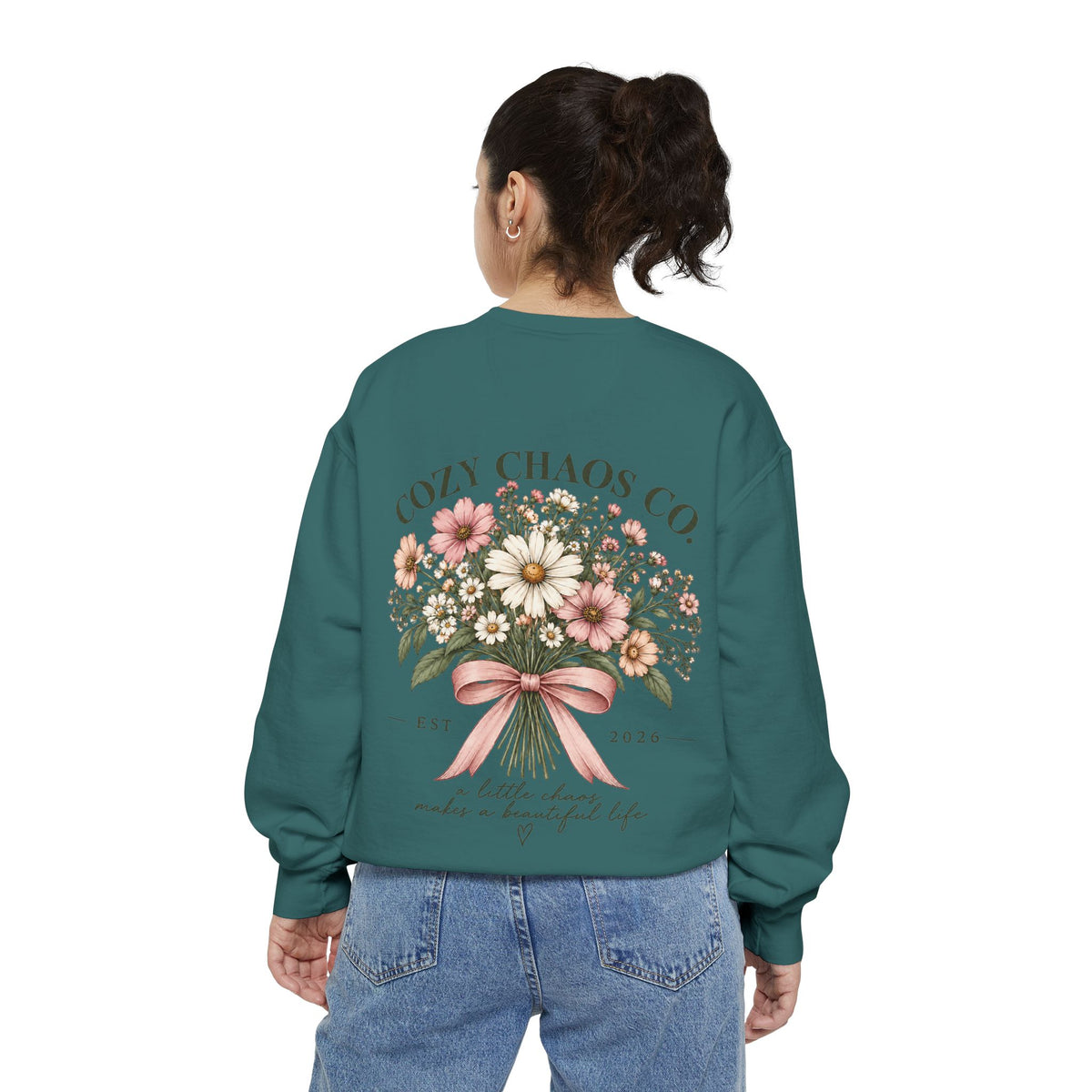 Cozy Chaos Co. Vintage Wildflower Sweatshirt 🤍