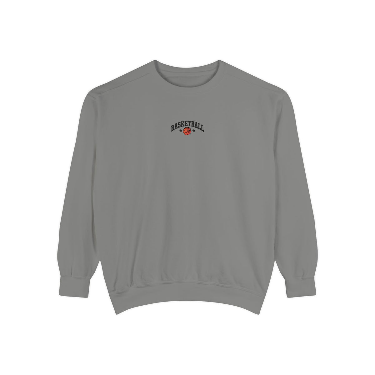 Basketball Embroidery-Look Crewneck Sweatshirt 🏀