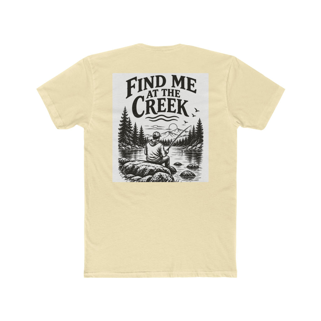 Find Me at the Creek – Men’s Fishing & Outdoors Tee | Cozy Chaos Co. 🎣🌲