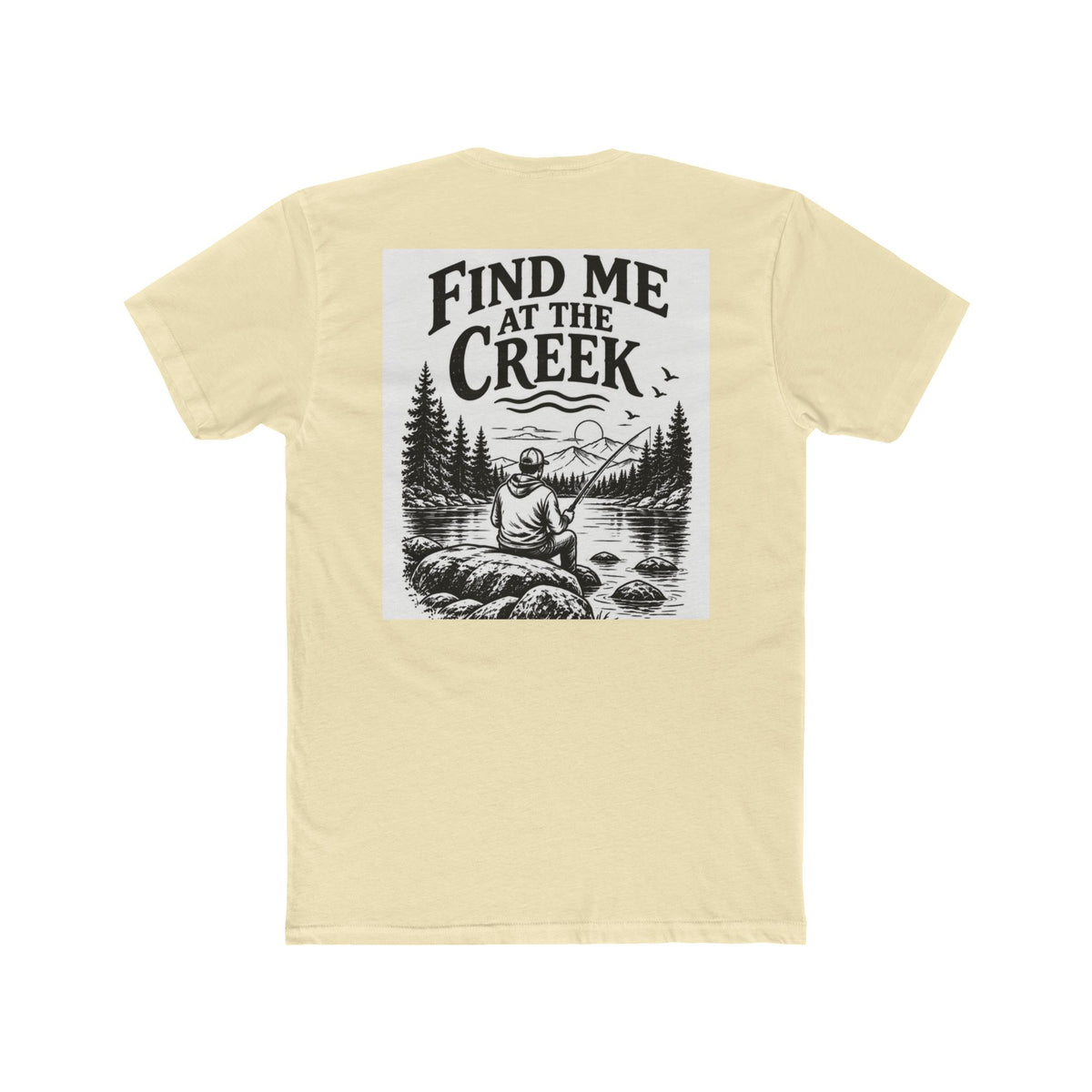 Find Me at the Creek – Men’s Fishing & Outdoors Tee | Cozy Chaos Co. 🎣🌲