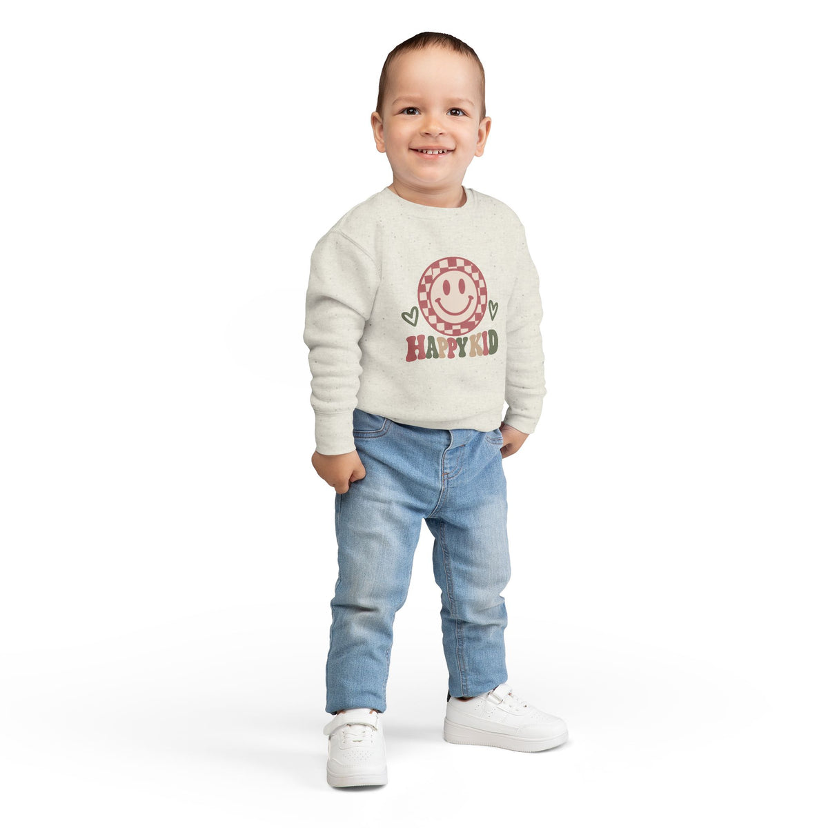 Happy Kid Toddler Sweatshirt | Cozy Chaos Co.