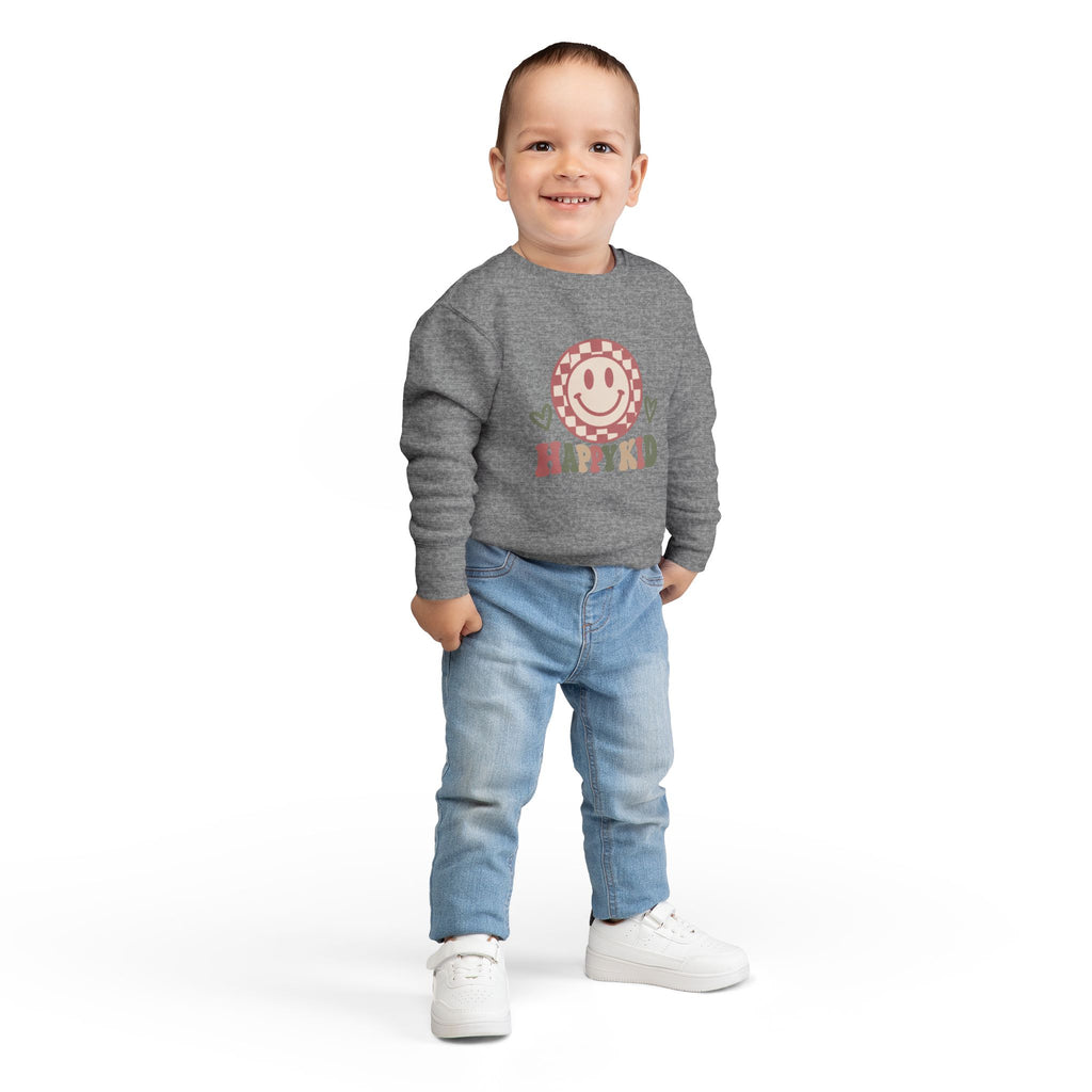 Happy Kid Toddler Sweatshirt | Cozy Chaos Co.