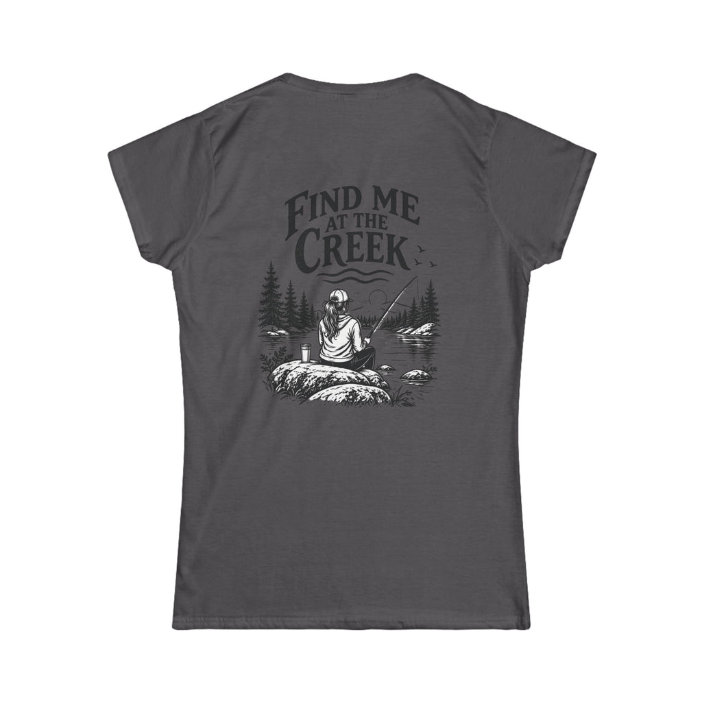 Find Me at the Creek – Women’s Fishing Tee | Cozy Chaos Co.