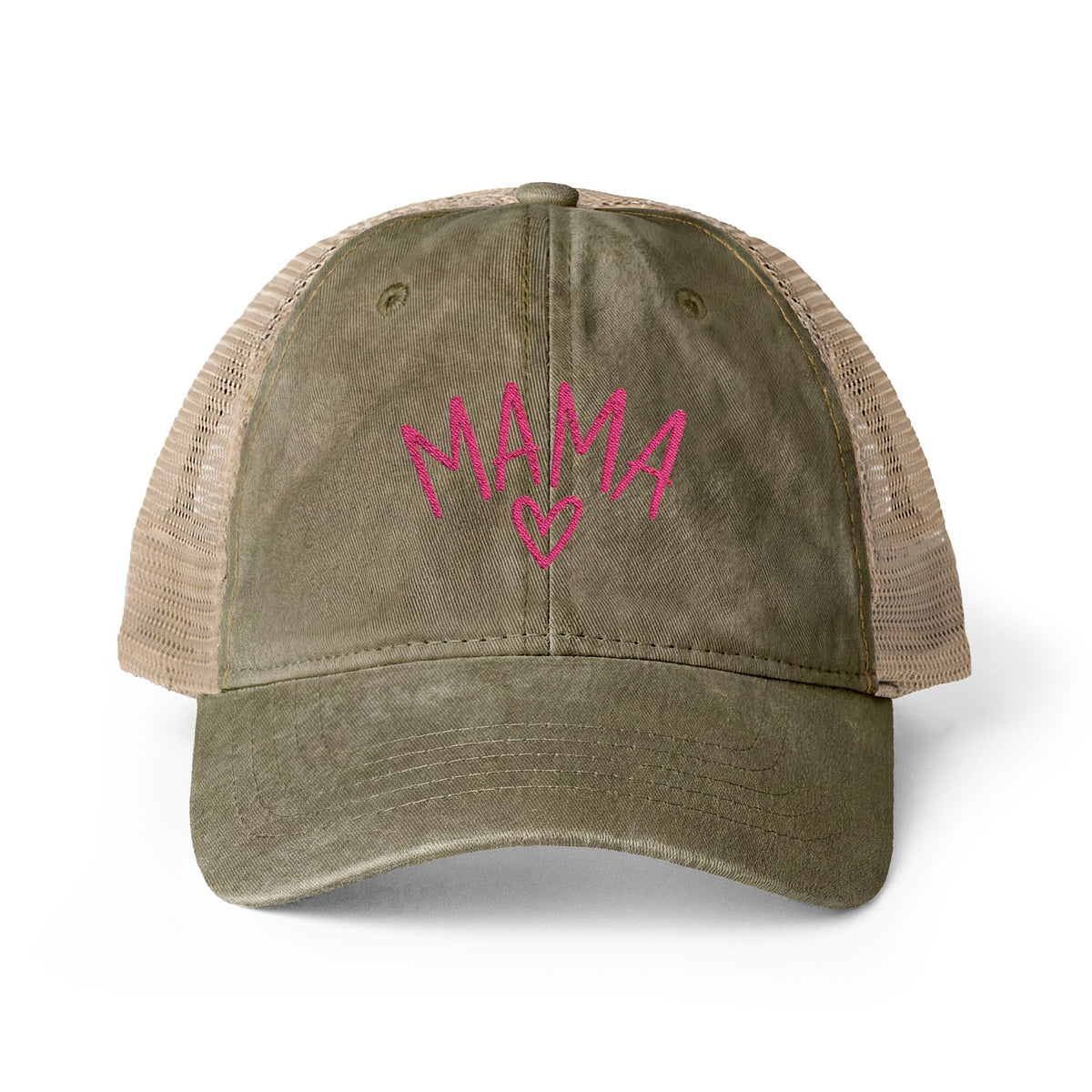 Cozy Mama Washed Mesh-Back Trucker Hat 💕