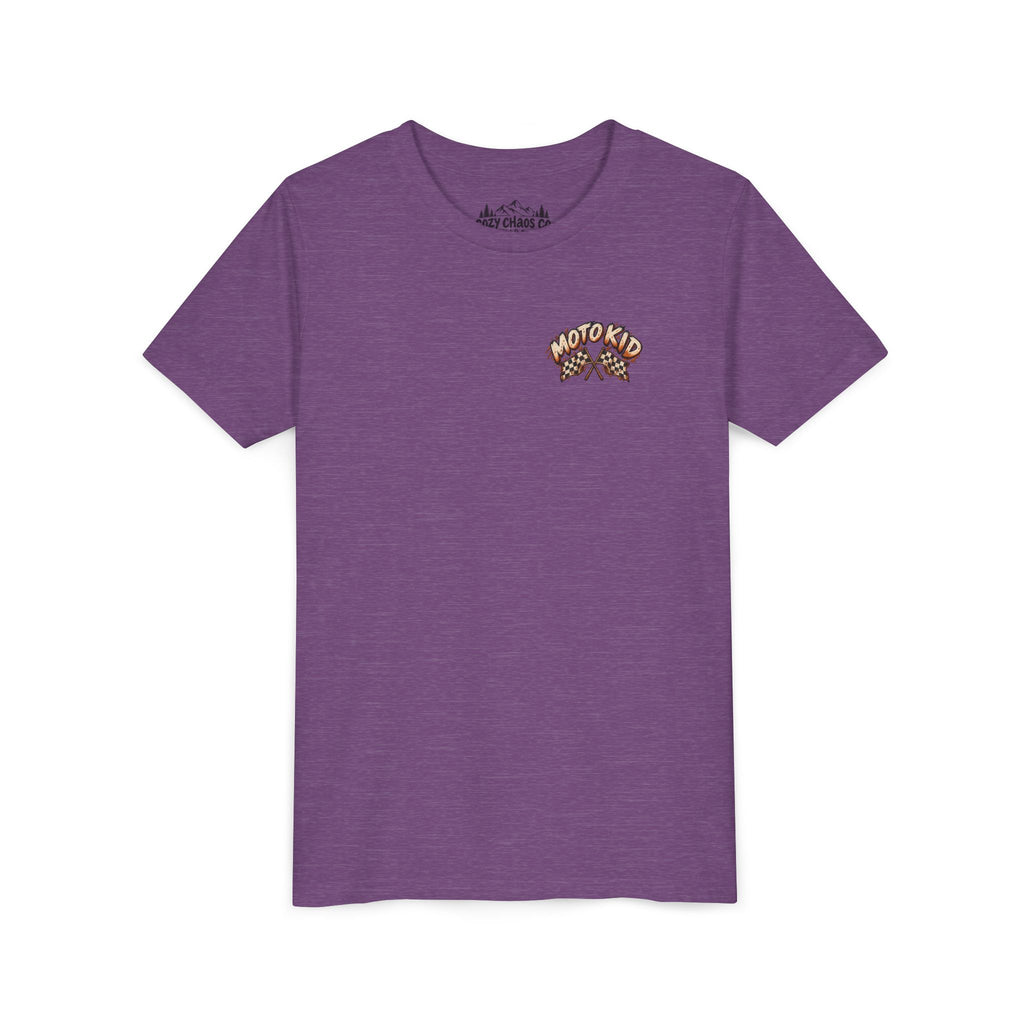 Moto Kid Motocross Tee | Dirt Bike Racing Kids Shirt | Cozy Chaos Co. 🏁🏍️⚡