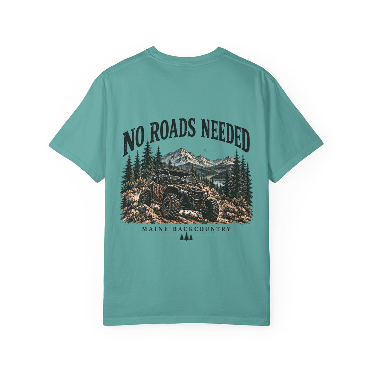No Roads Needed – Maine Backcountry Adventure Tee | Cozy Chaos Co.
