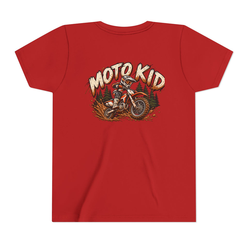 Moto Kid Motocross Tee | Dirt Bike Racing Kids Shirt | Cozy Chaos Co. 🏁🏍️⚡