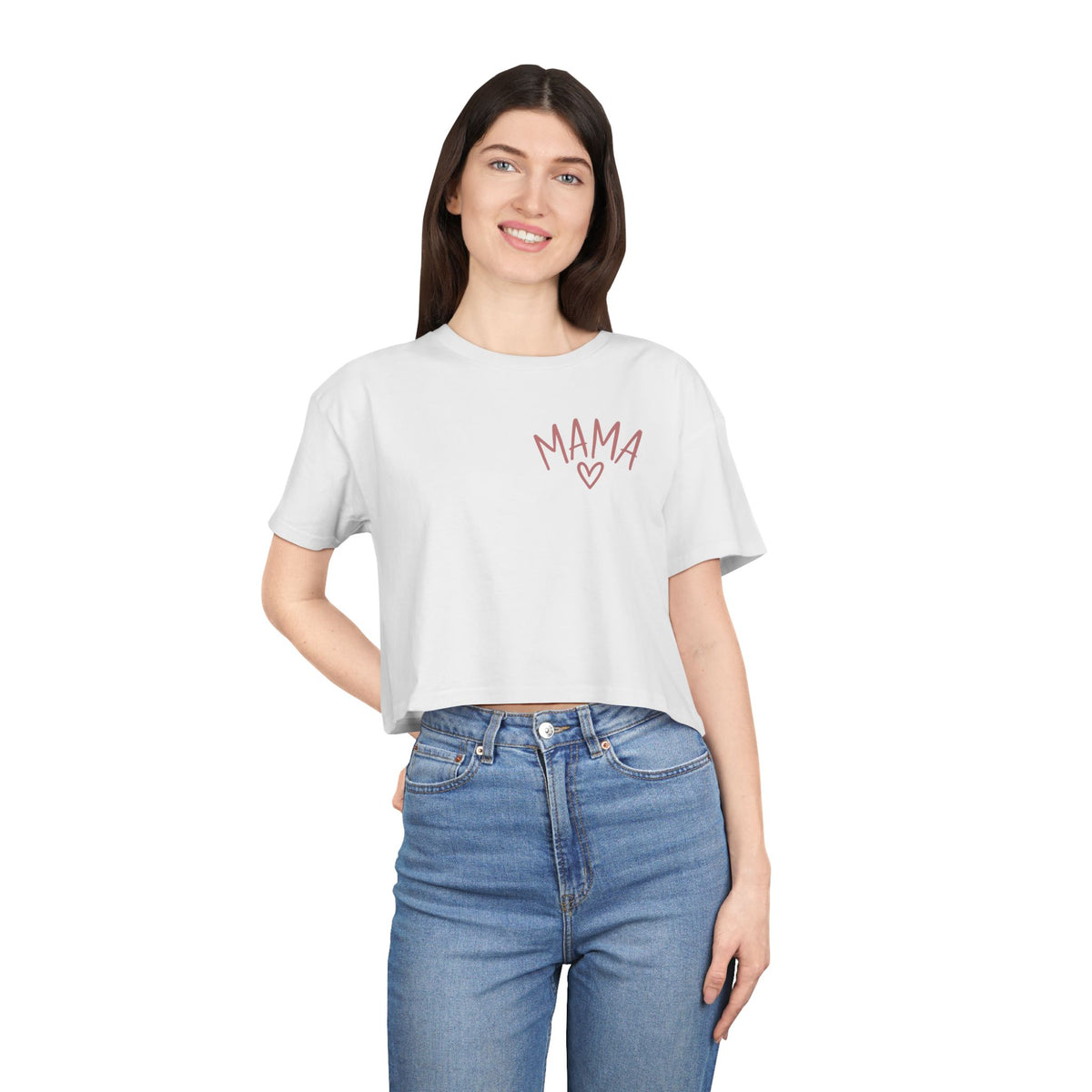 Women's Raising Babies & Building Dreams Crop Tee