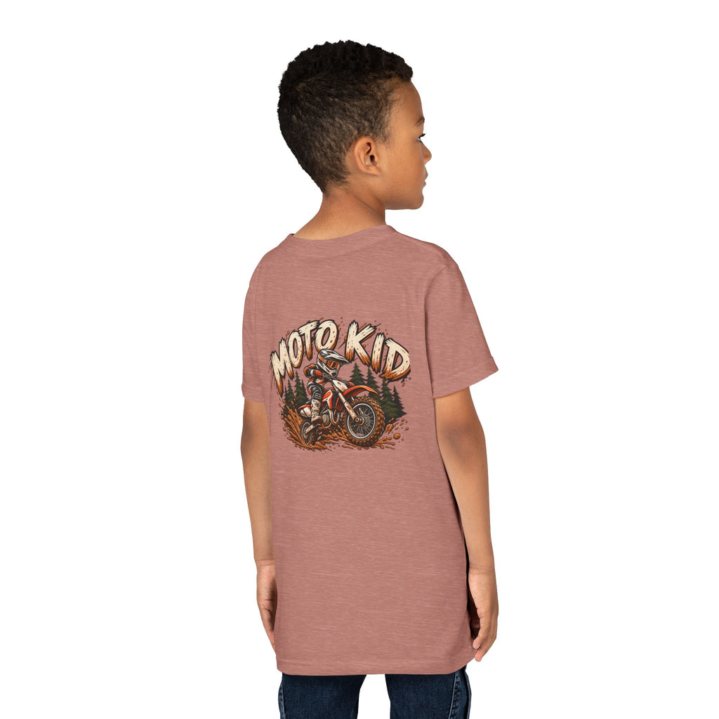 Moto Kid Motocross Tee | Dirt Bike Racing Kids Shirt | Cozy Chaos Co. 🏁🏍️⚡