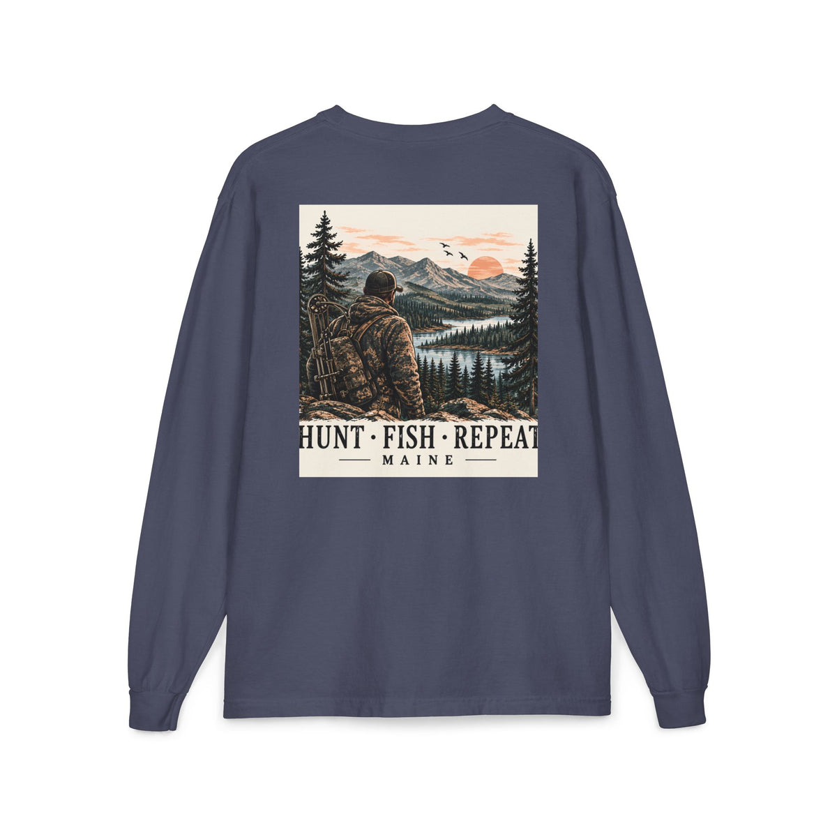 Hunt • Fish • Repeat Maine Outdoors Tee | Cozy Chaos Co.