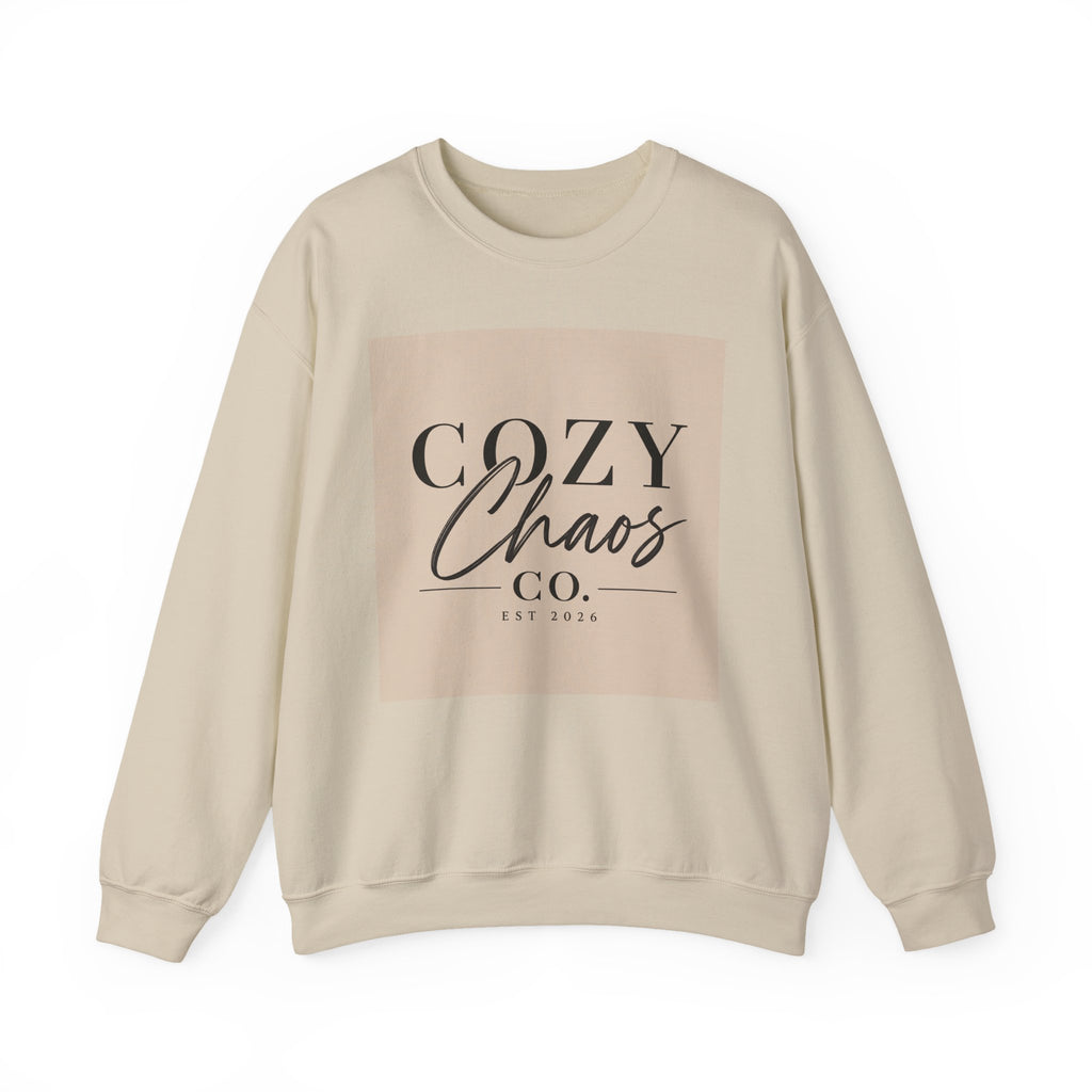 Cozy Chaos Co. Signature Crewneck Sweatshirt – Est. 2026