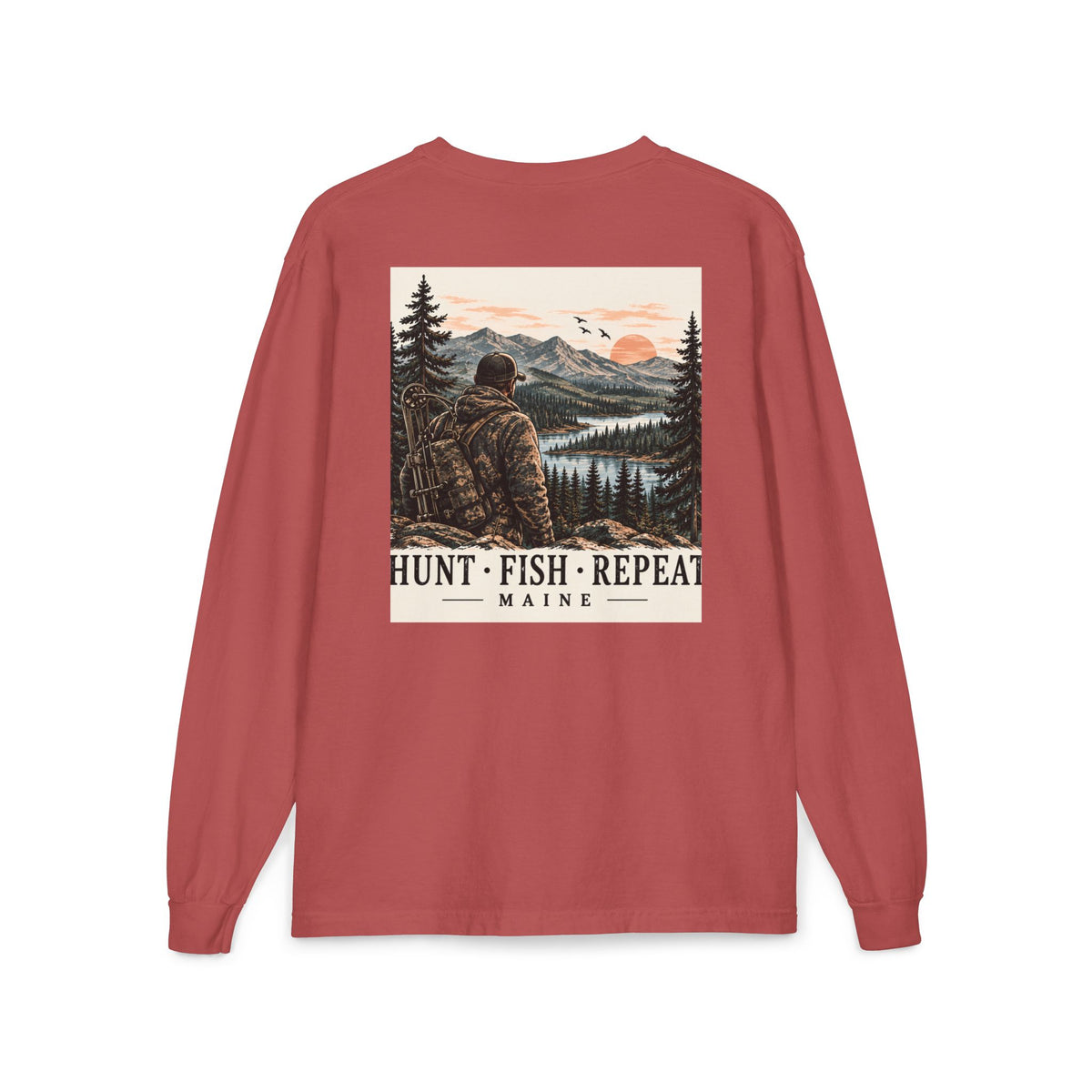 Hunt • Fish • Repeat Maine Outdoors Tee | Cozy Chaos Co.