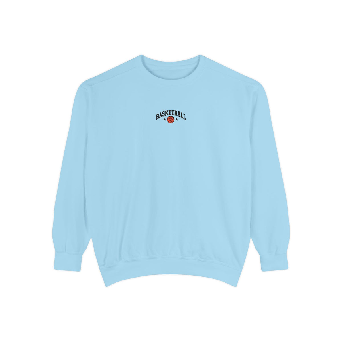 Basketball Embroidery-Look Crewneck Sweatshirt 🏀
