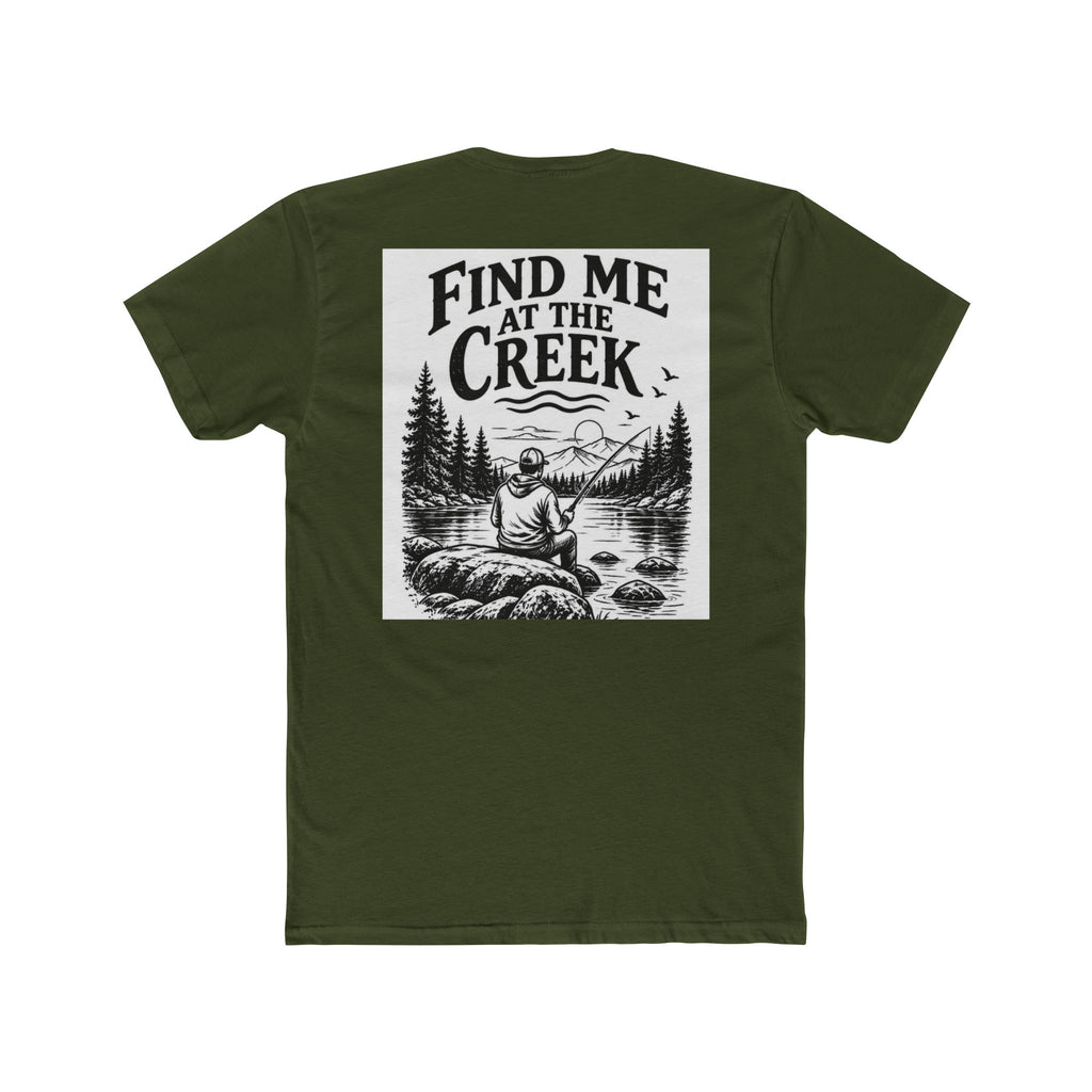Find Me at the Creek – Men’s Fishing & Outdoors Tee | Cozy Chaos Co. 🎣🌲