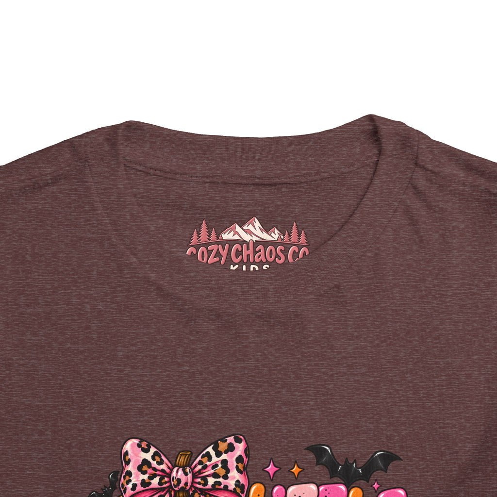 Little Pumpkin Bow Girls Toddler Halloween Shirt | Cozy Chaos Kid 🎃🎀💕