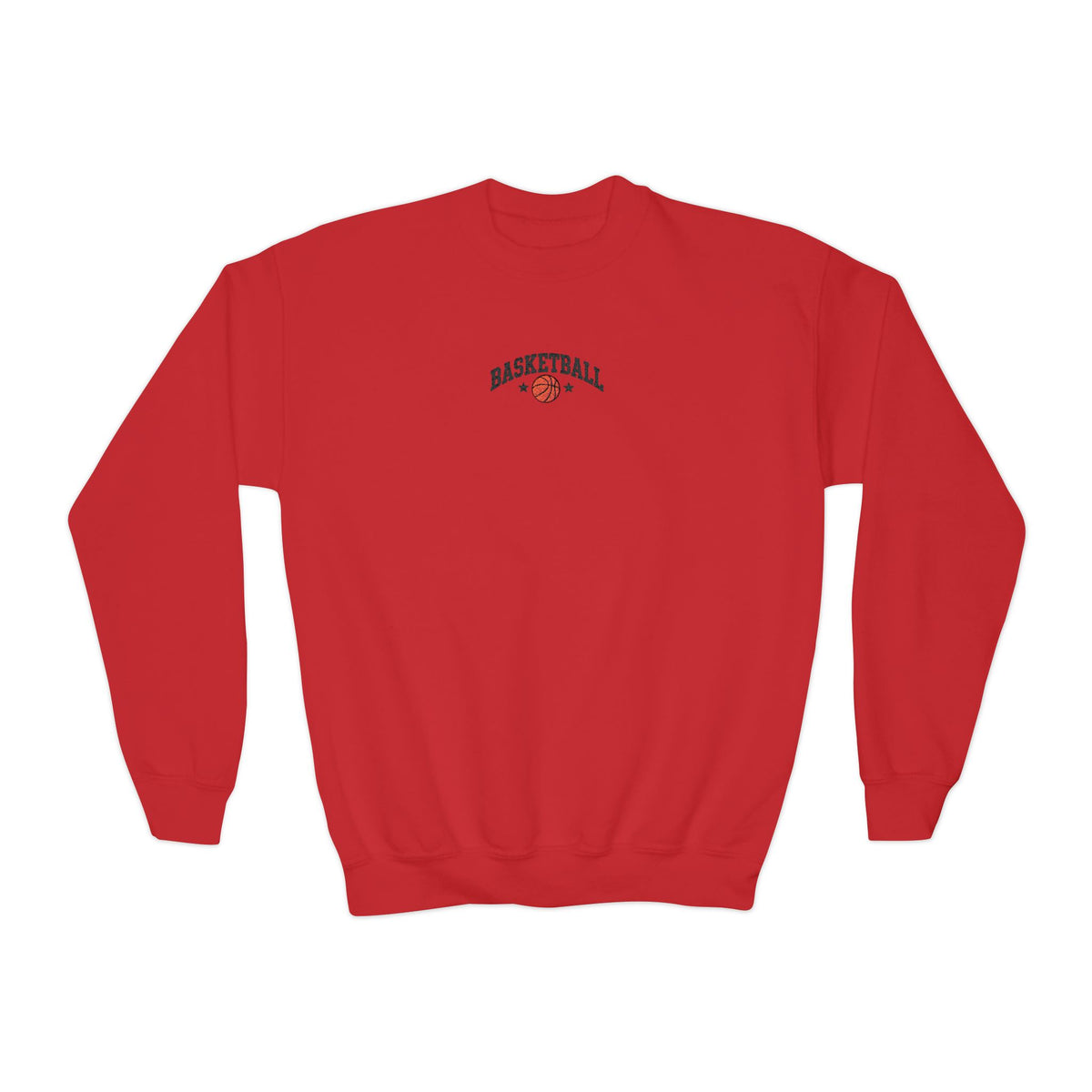 asketball Embroidery-Look Youth Crewneck Sweatshirt 🏀