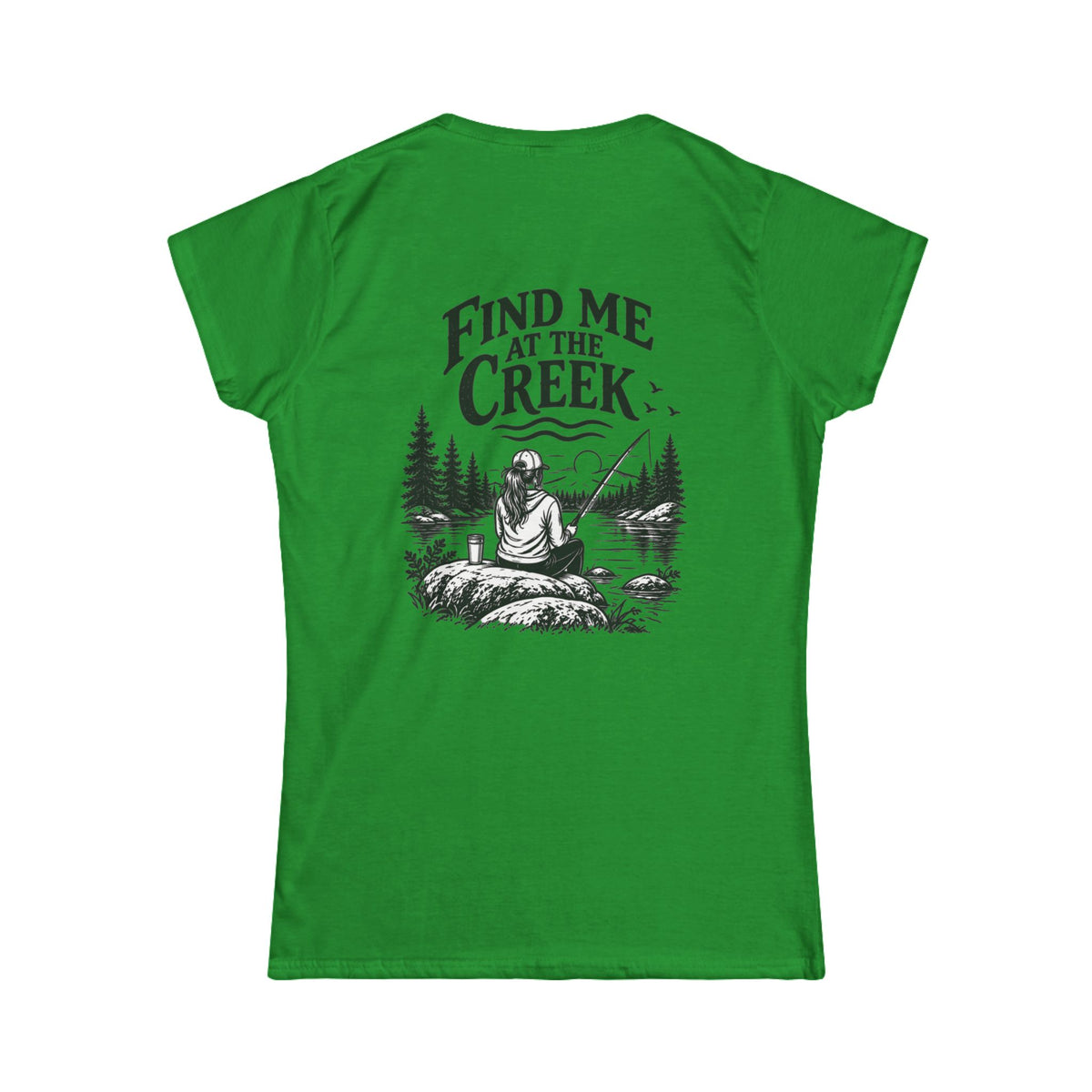 Find Me at the Creek – Women’s Fishing Tee | Cozy Chaos Co.