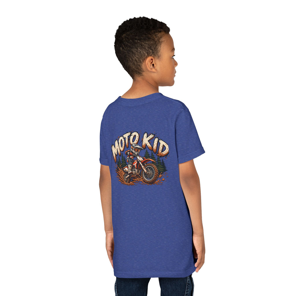 Moto Kid Motocross Tee | Dirt Bike Racing Kids Shirt | Cozy Chaos Co. 🏁🏍️⚡