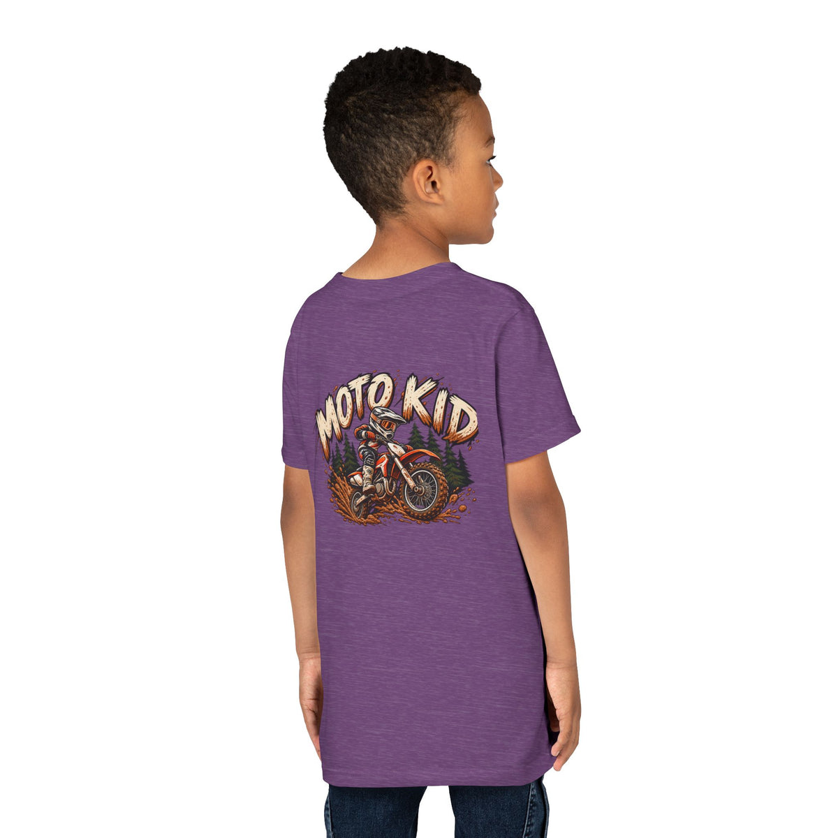 Moto Kid Motocross Tee | Dirt Bike Racing Kids Shirt | Cozy Chaos Co. 🏁🏍️⚡