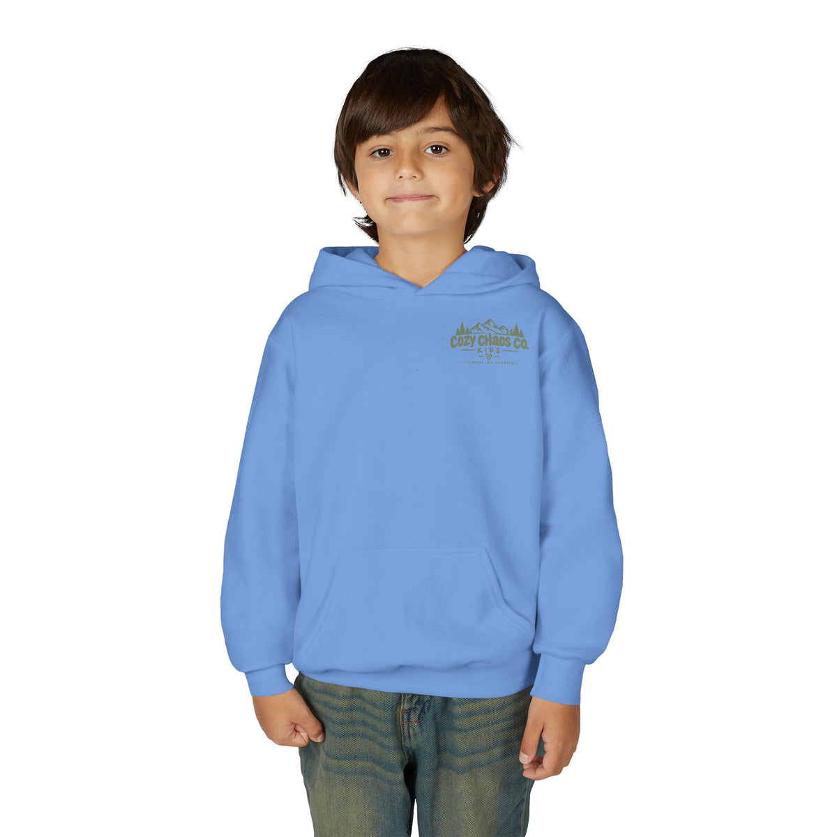Maine Grown Kids Sweatshirt – Cozy Outdoor Pine Tree & Sunset Crewneck