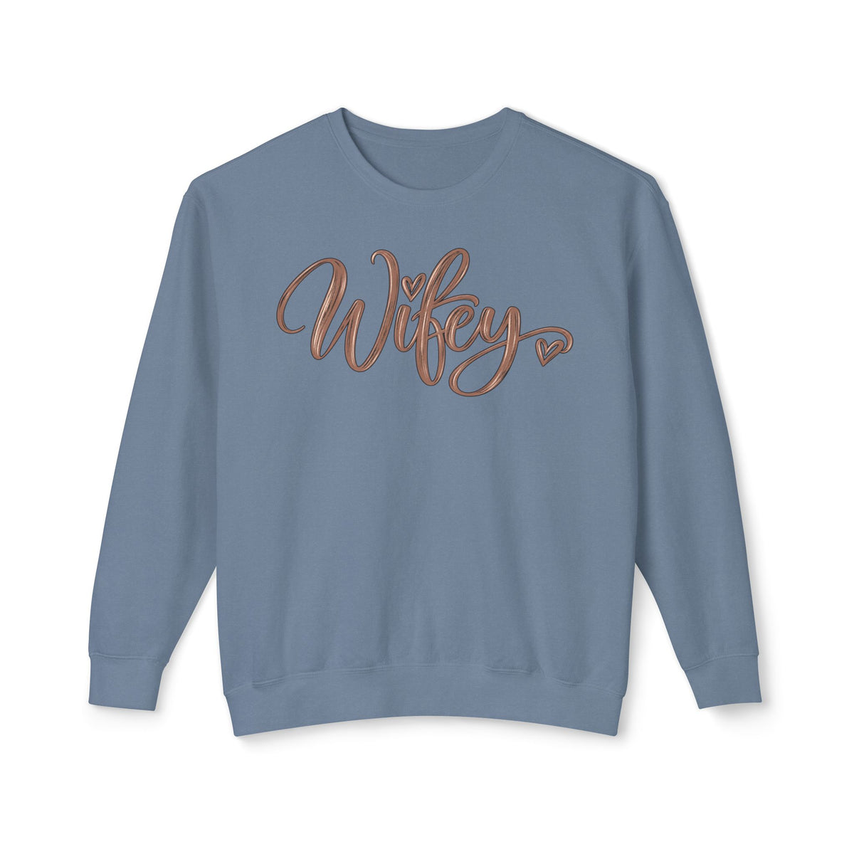 Wifey Crewneck Sweatshirt | Cozy Bridal Sweatshirt | Newlywed Wife Gift | Cute Wife Sweater 💍🤎